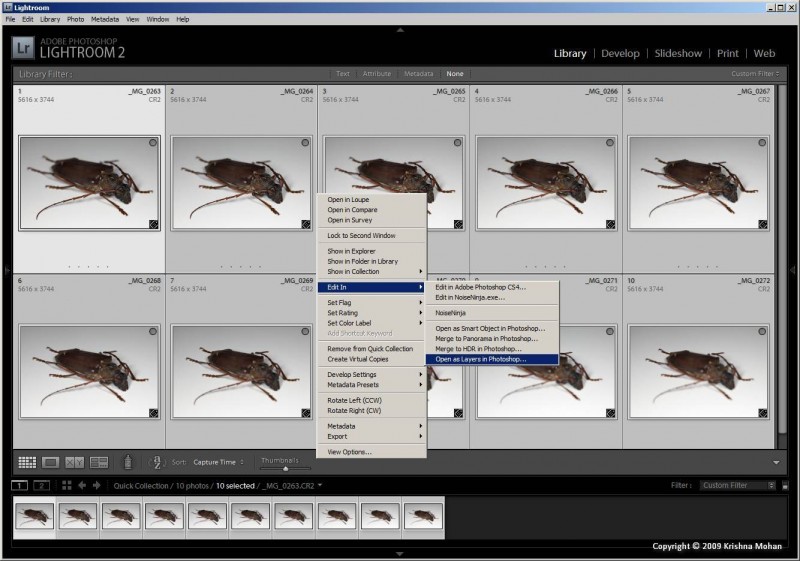 Click to enlarge Export from Lightroom to Layers in Photoshop